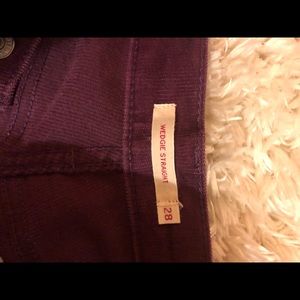 Levi’s purple corduroy pants
